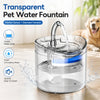 Fuente de Agua Transparente para Gatos